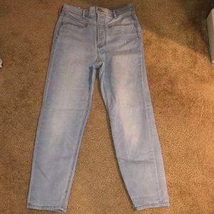 express super high rise mom jeans